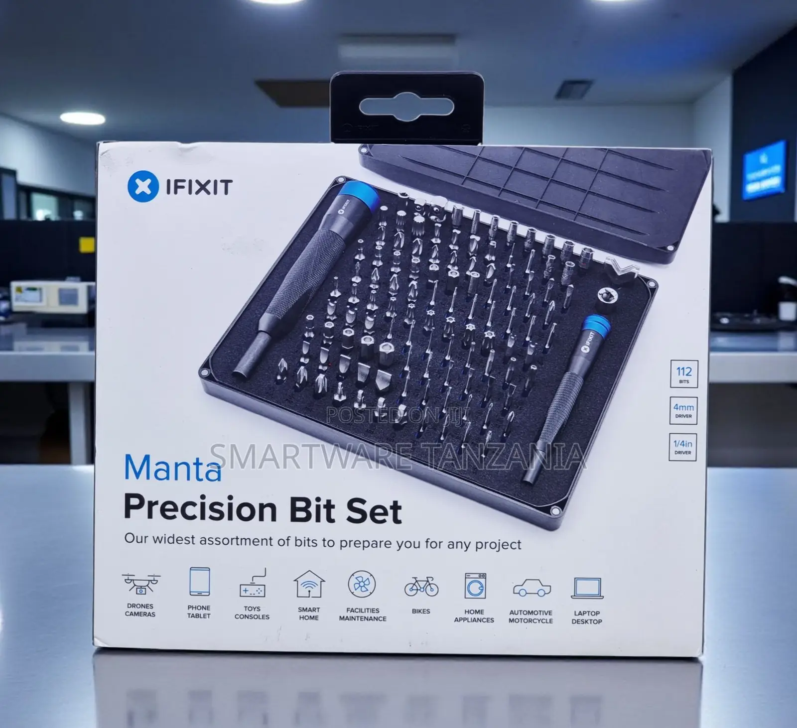 Ifixit Manta Precision Bit Set 112 Bits 4mm and 1/4in Drivers