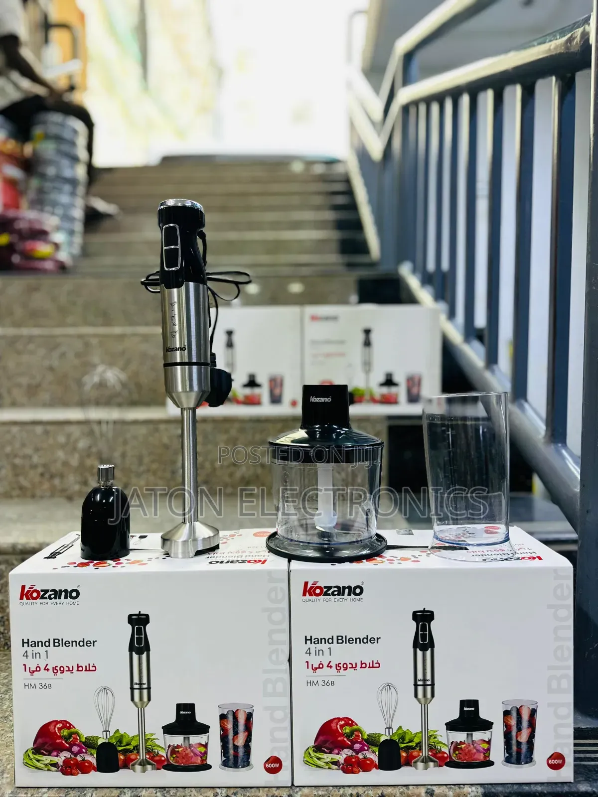 Kozano Hand Blender 4in1 600watts