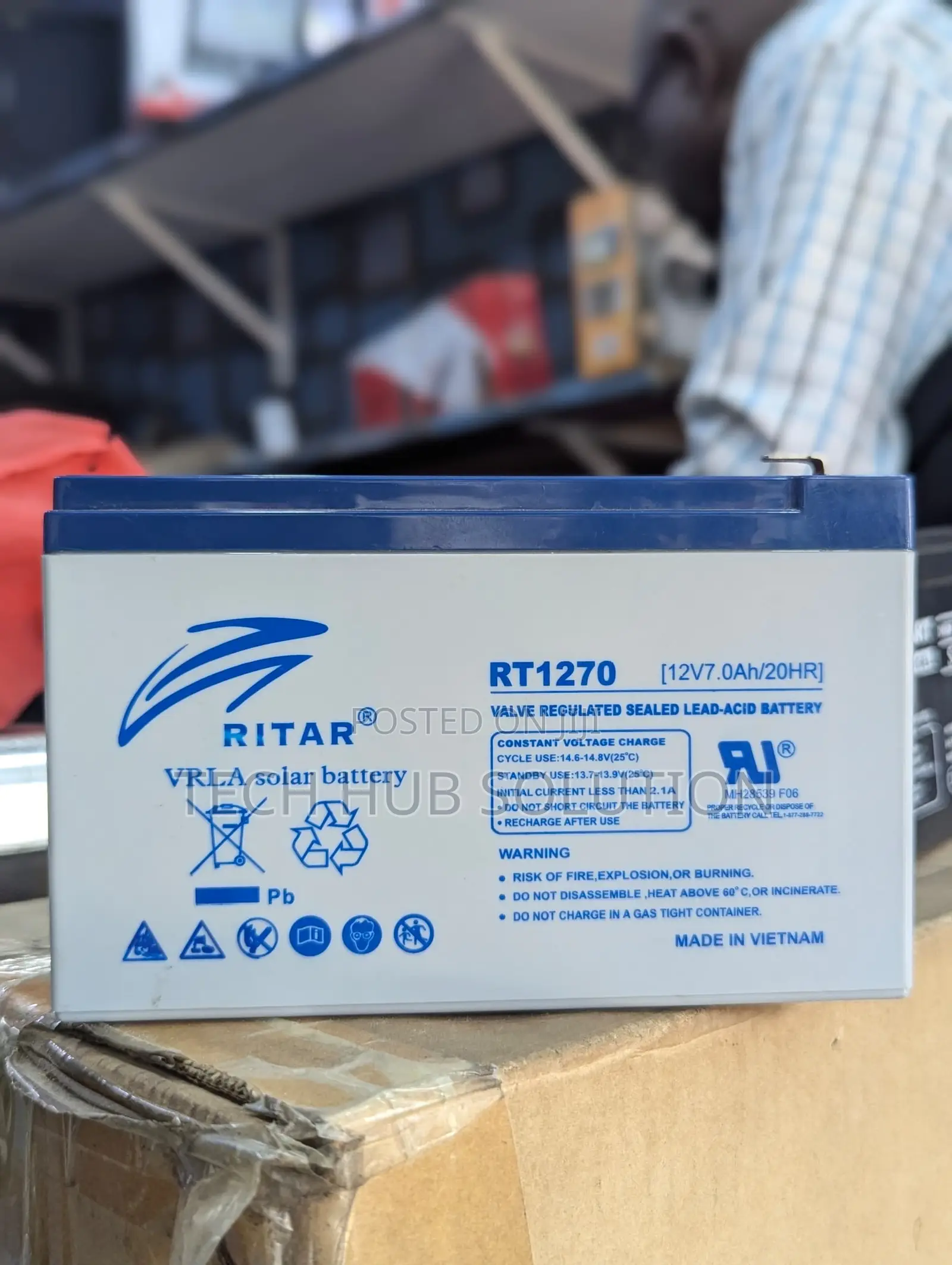 Ritar(Smf)Battery 12v/7.0ah