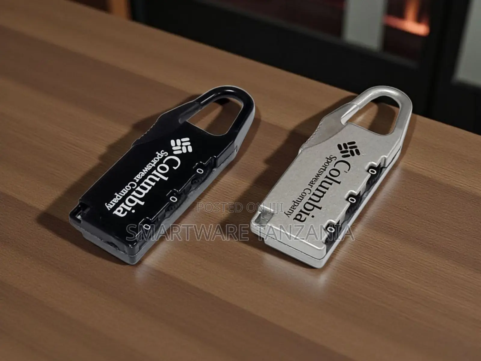 Columbia Sportswear 3-Dial Luggage Lock Black and Silver Set
