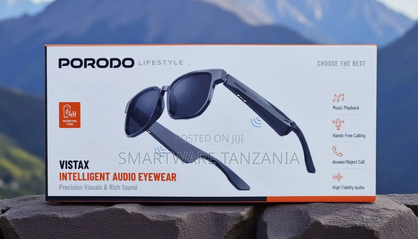 Porodo Vistax Intelligent Audio Eyewear Hands-Free Calling Hifi