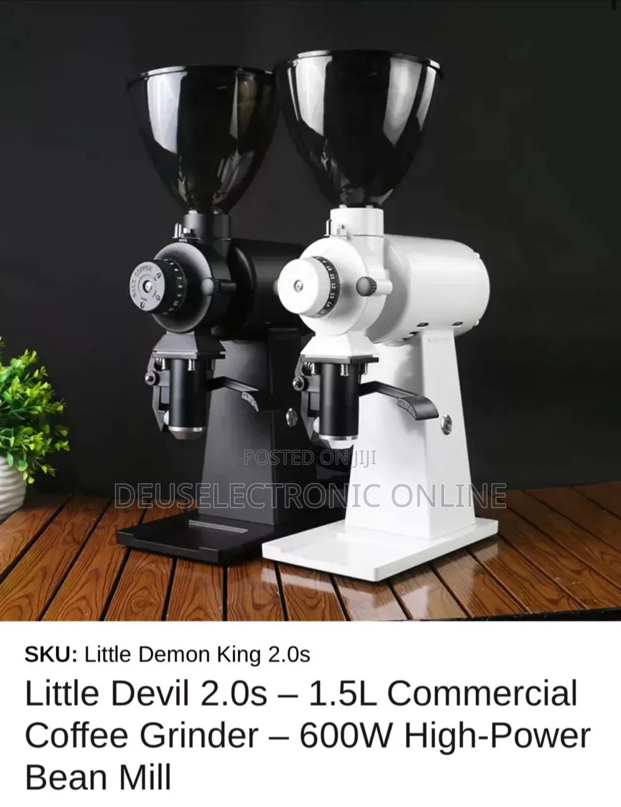 Little Devil 1.5l Commercial Coffee Grinder 600w High Power Bean Mill