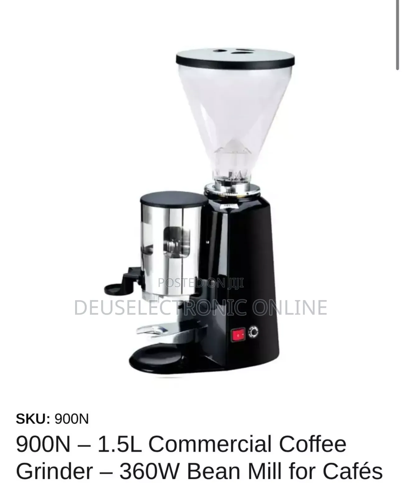 Coffee Grinder Commercial 1.5l 360wbean Mill for Cafes