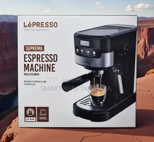 Lepresso Suprema Espresso Machine 20 Bar Milk Steamer Nespresso
