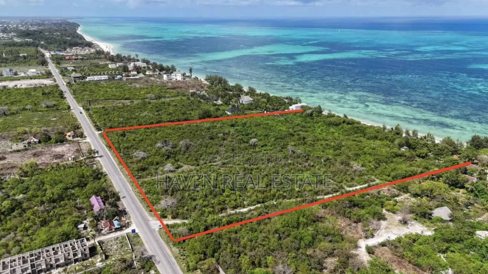 Prime Beach Plot for Sale at Jambiani Zanzibar