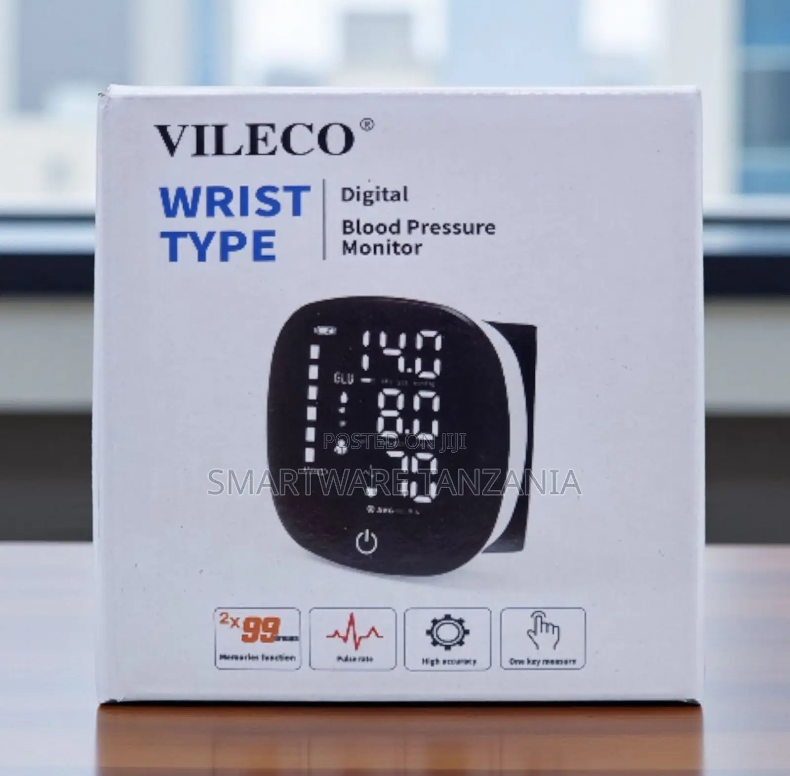 Vileco Wrist Type Digital Blood Pressure Monitor High Accuracy