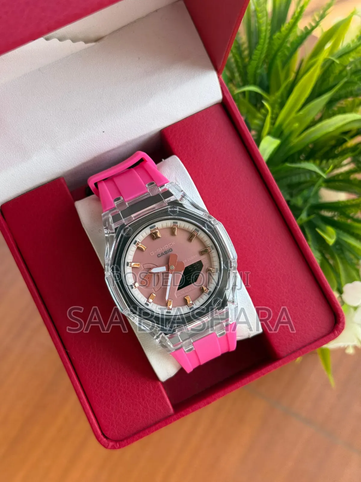 G-Shock Watches Pink and White Water Resistant