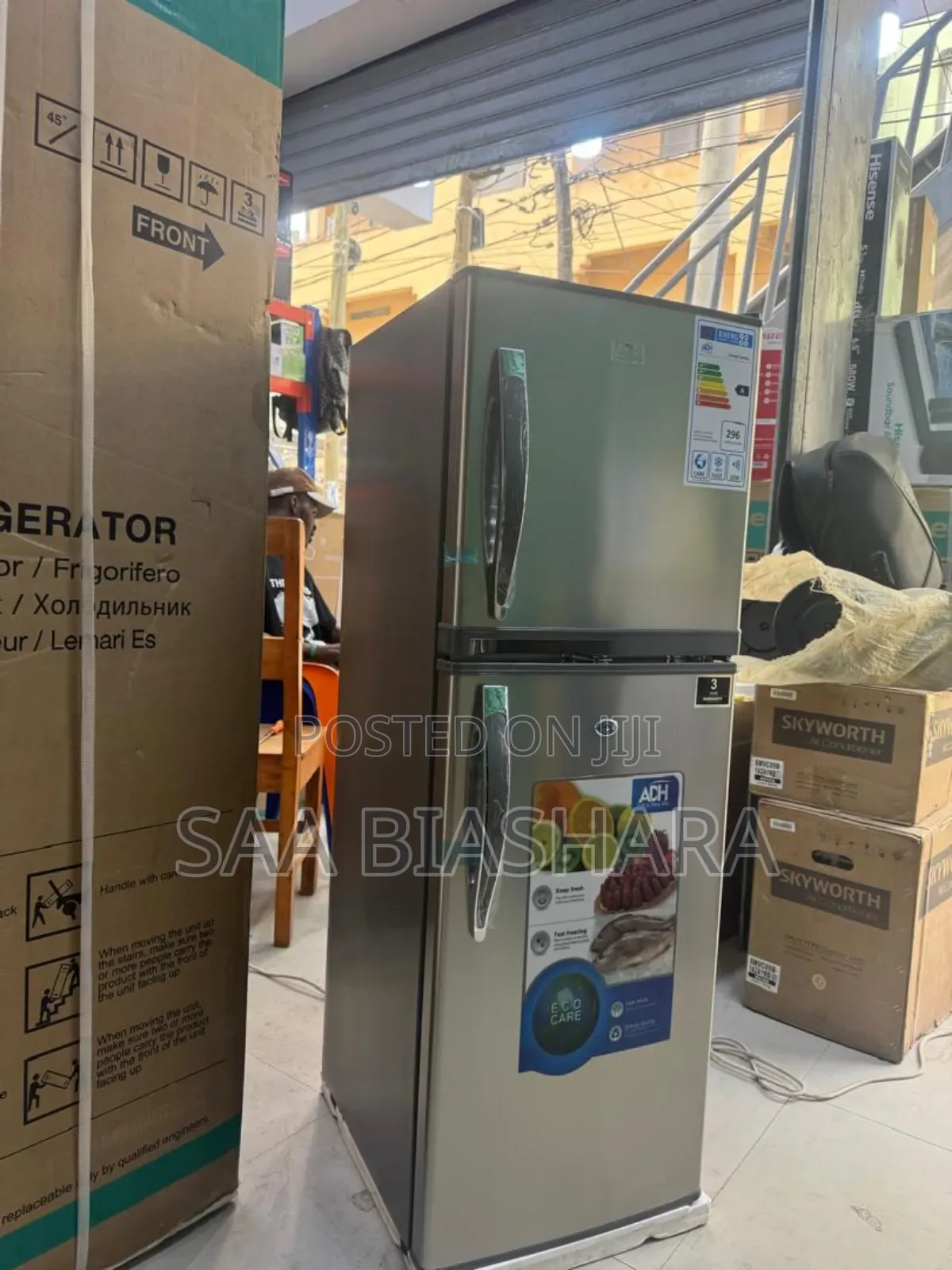 Adh Fridge (69ss) 168l Silver Colour With 3years Warranty