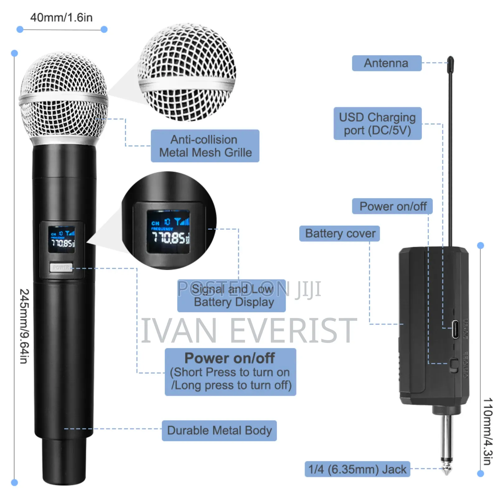 Wireless Professional Microphone