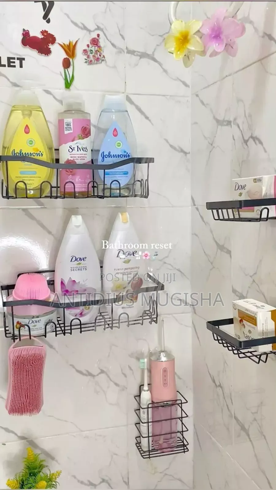 5 Pieces Shower Caddy Set