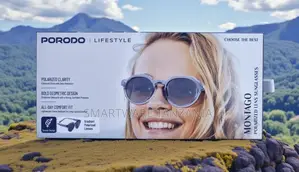 Porodo Montago Polarized Sunglasses Gradient Lens Bold Geometric