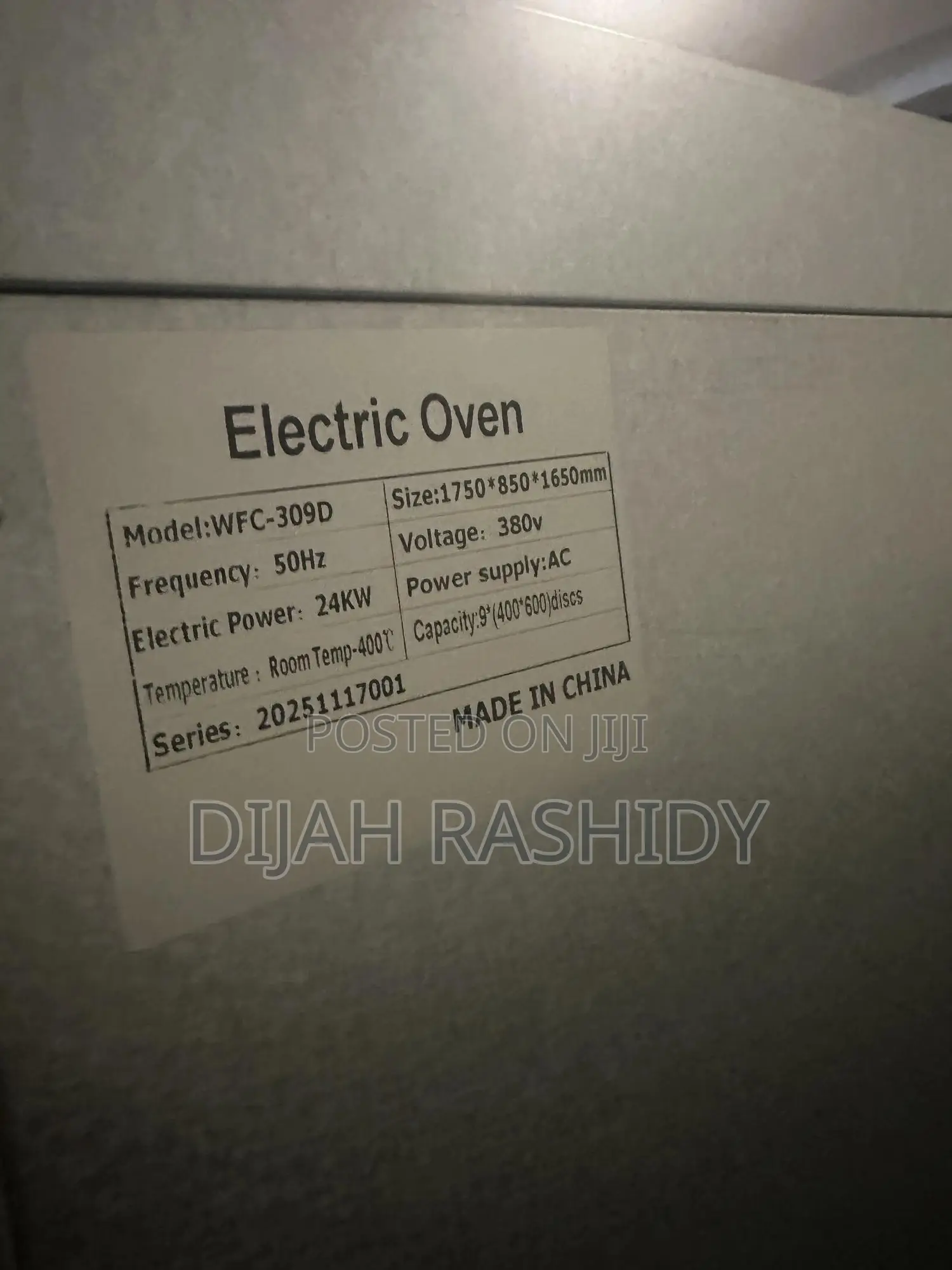 Bakery Oven Deck 3 Tray 9