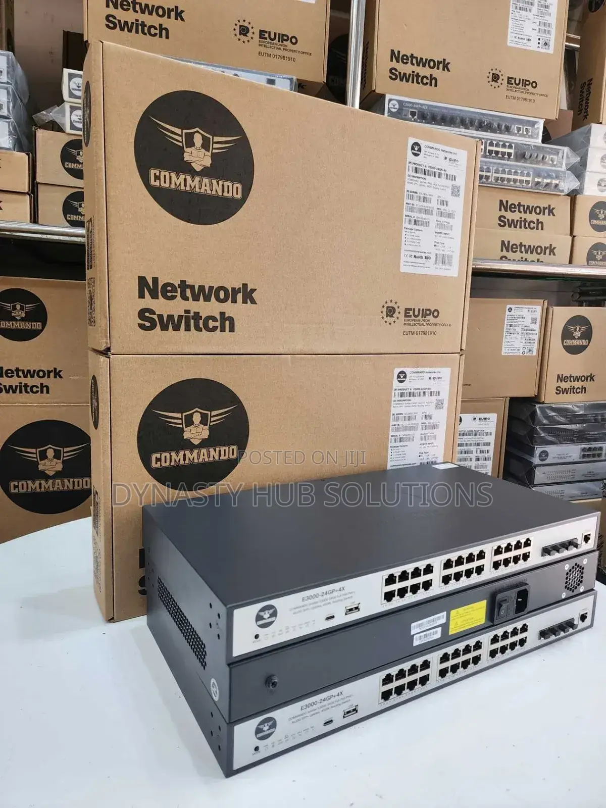 E3000-24gp+4x Commando Soldier 24 Gigabit Poe+ Manageable Switch