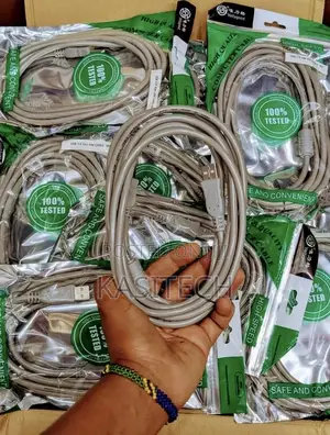 Original Grey Blue Printer Cable