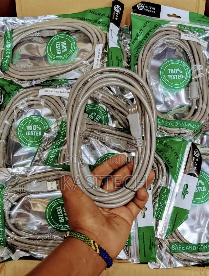 Original Grey Blue Printer Cable