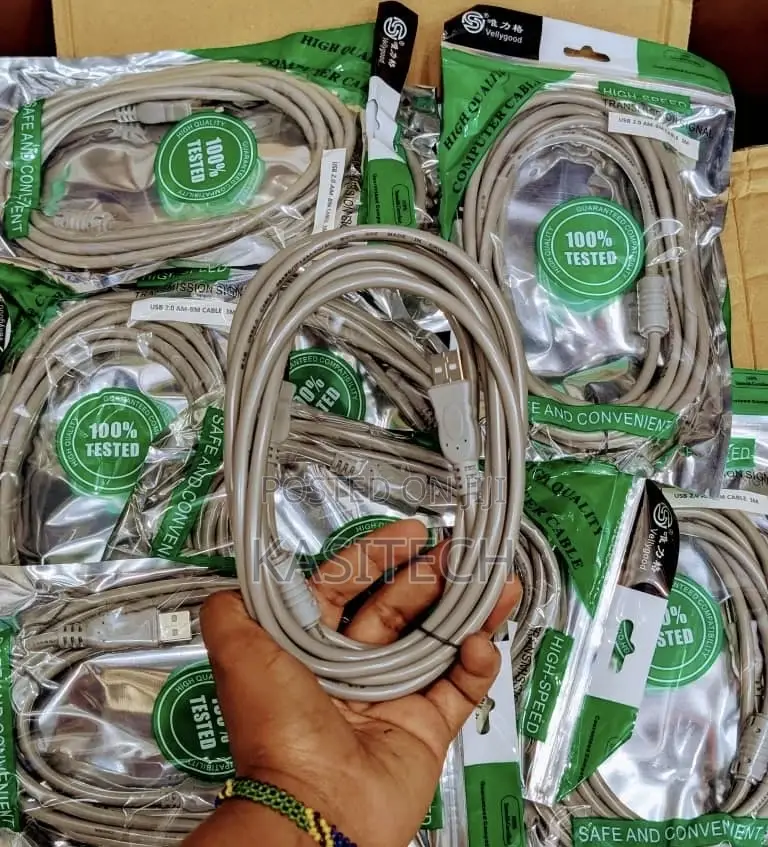 Original Grey Blue Printer Cable