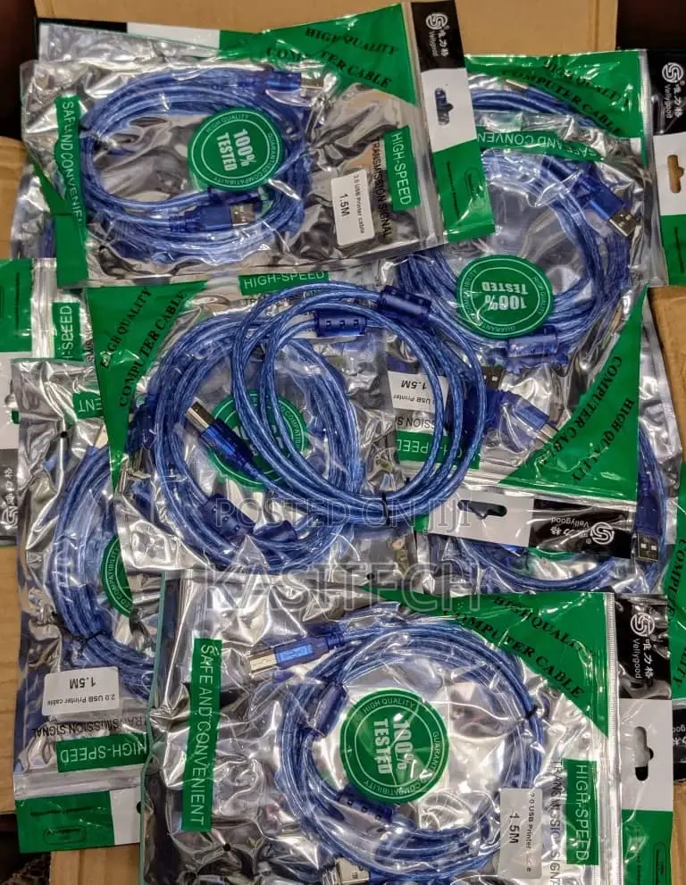 Original Grey Blue Printer Cable