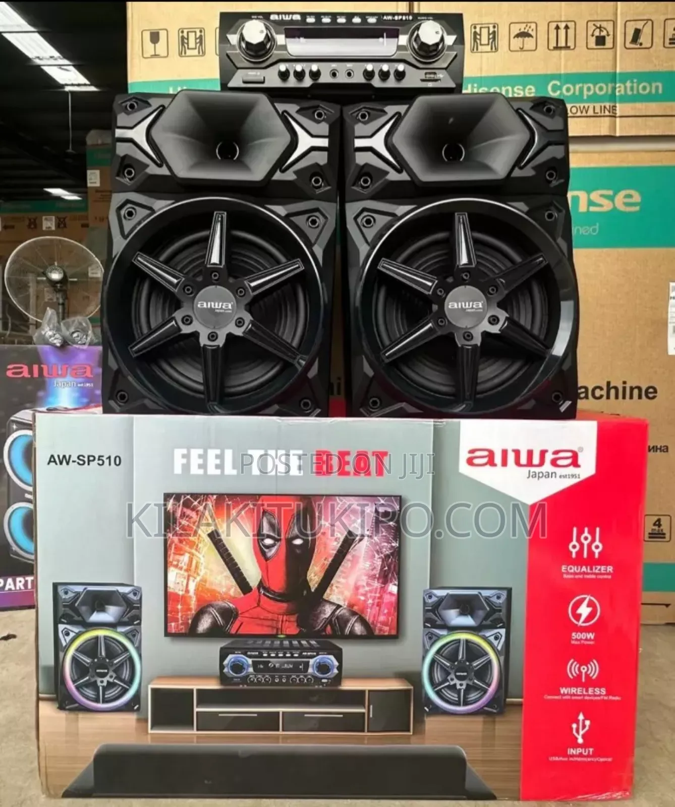 500w Aiwa Hi-Fi Sound System Big Sound