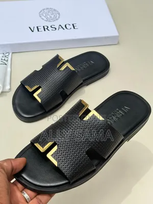 Men's Sandals Brand Zara Black Gold