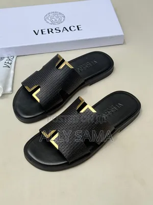 Men's Sandals Brand Zara Black Gold