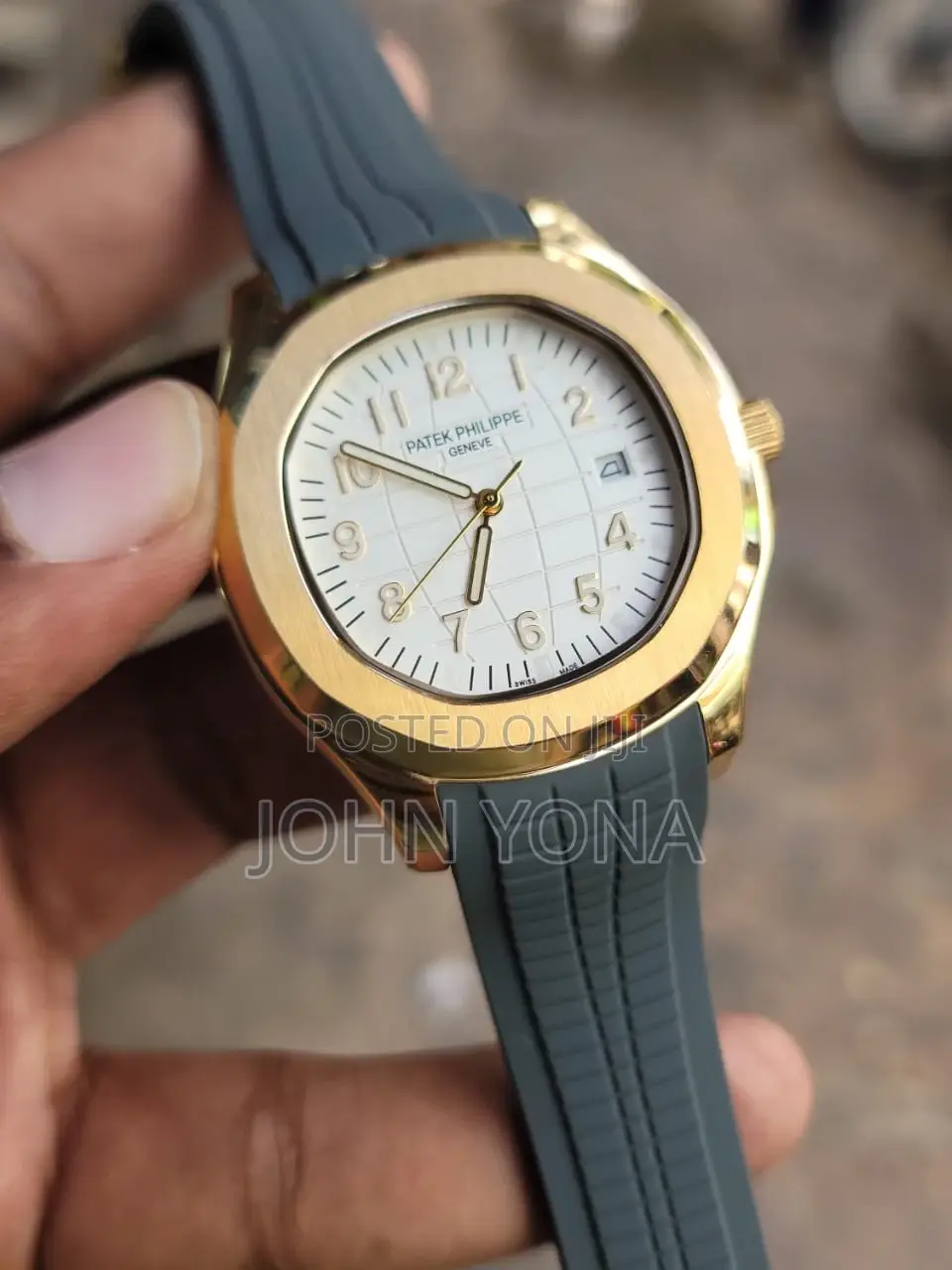 Patek Philippe Aquanaut Featuring a Rose Gold Case and a Rubber Strap