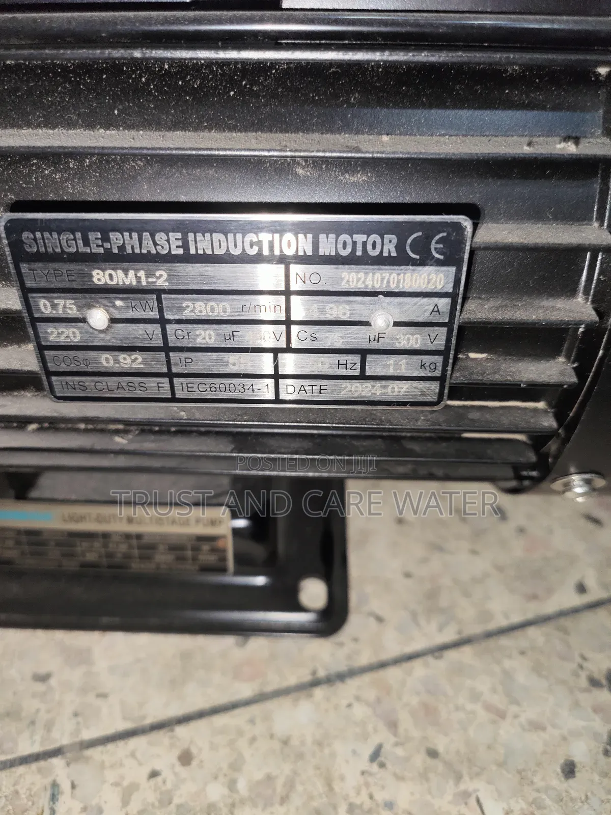 Shimge Surface Light Duty 1hp Multistage Pump (Single Phase)