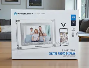 Powerology 7 Inch Smart Frame Digital Photo Display Wifi 32gb Hd