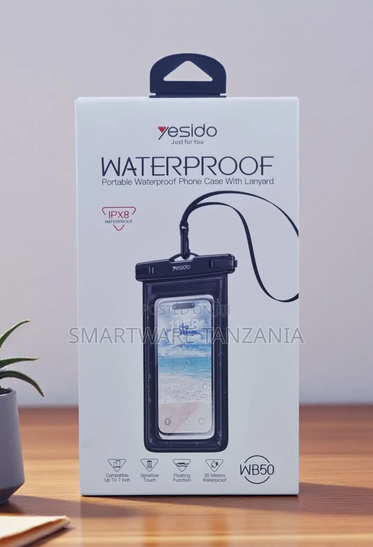 Yesido Wb50 Ipx8 Waterproof Phone Case 30 Meters Floating Lanyard