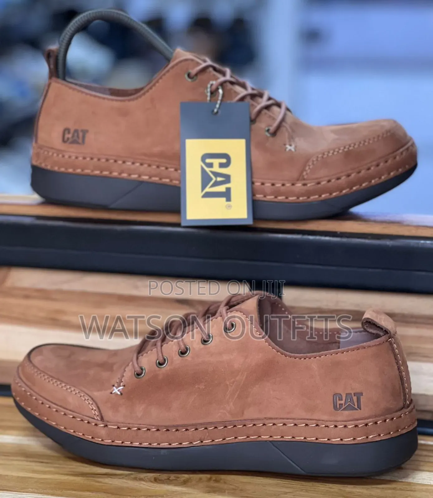 Caterpillar Brand New Men's Leather Shoes Materials Original
