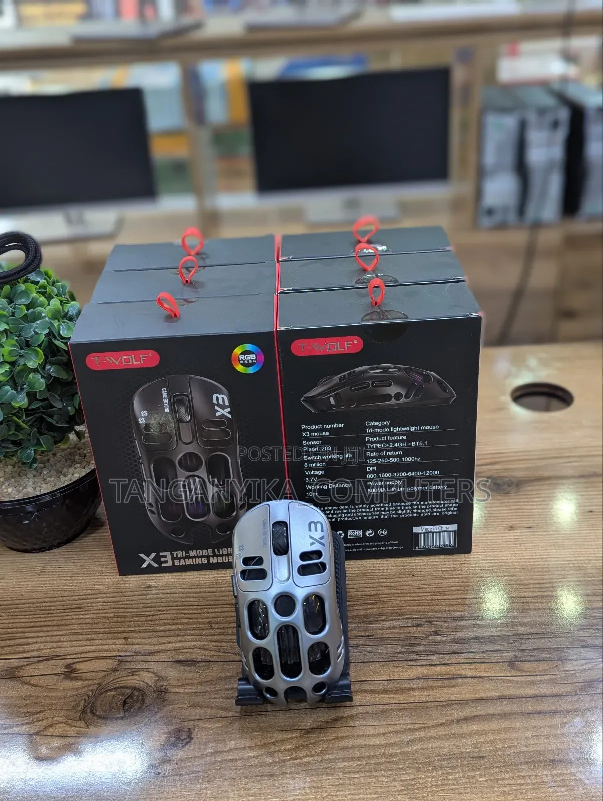 T-Wolf X3 Tri-Mode Lightweight Gaming Mouse