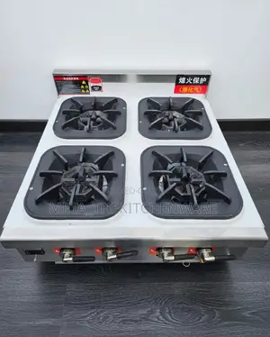 Commercial High Pressure Gas Stove 4 Burner