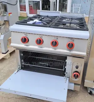 Commercial Gas Cooker 4 Burner With Gas Oven