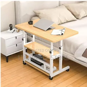 Adjustable Height Table With Wheeled 80*40cm