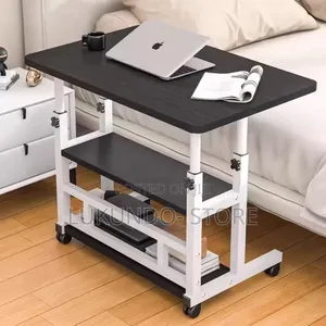Adjustable Height Table With Wheeled 80*40cm