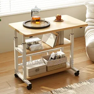 Adjustable Height Table With Wheeled 80*40cm