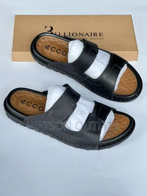Ecco Brand New Men's Leather Sandals or Open Shoes Officially Smart