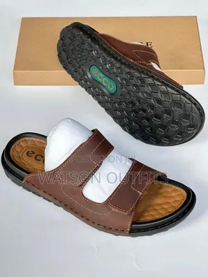 Ecco Brand New Men's Leather Sandals or Open Shoes Officially Smart