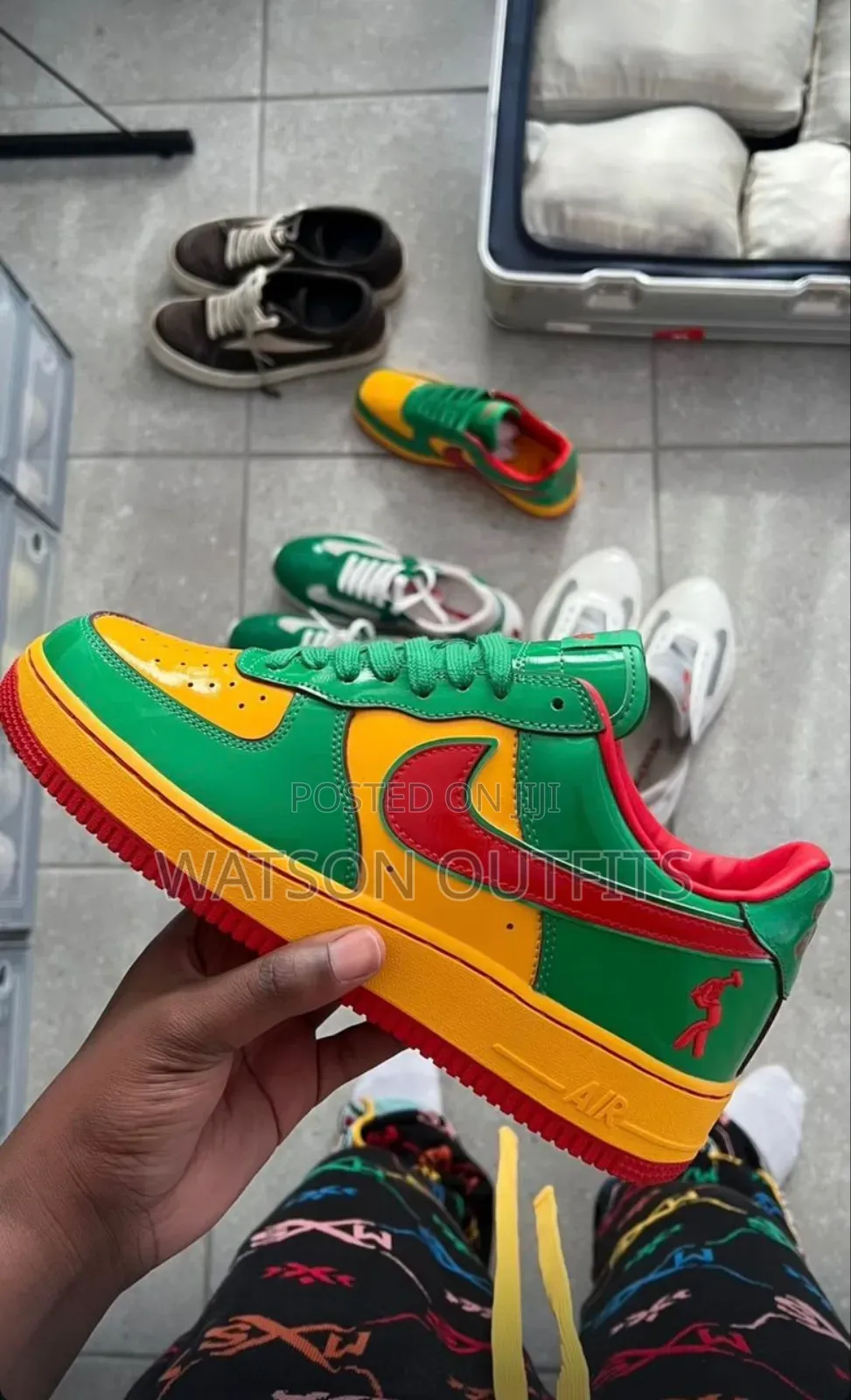 Men's Leather Sneaker Shoes Nike Airforce 1 Brand Jamaica