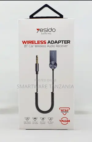 Yesido Yau24 Bt5.0 Wireless Aux Car Audio Receiver Adapter