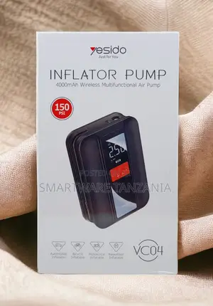 Yesido Vc04 4000mah Wireless Inflator Pump 150psi Digital