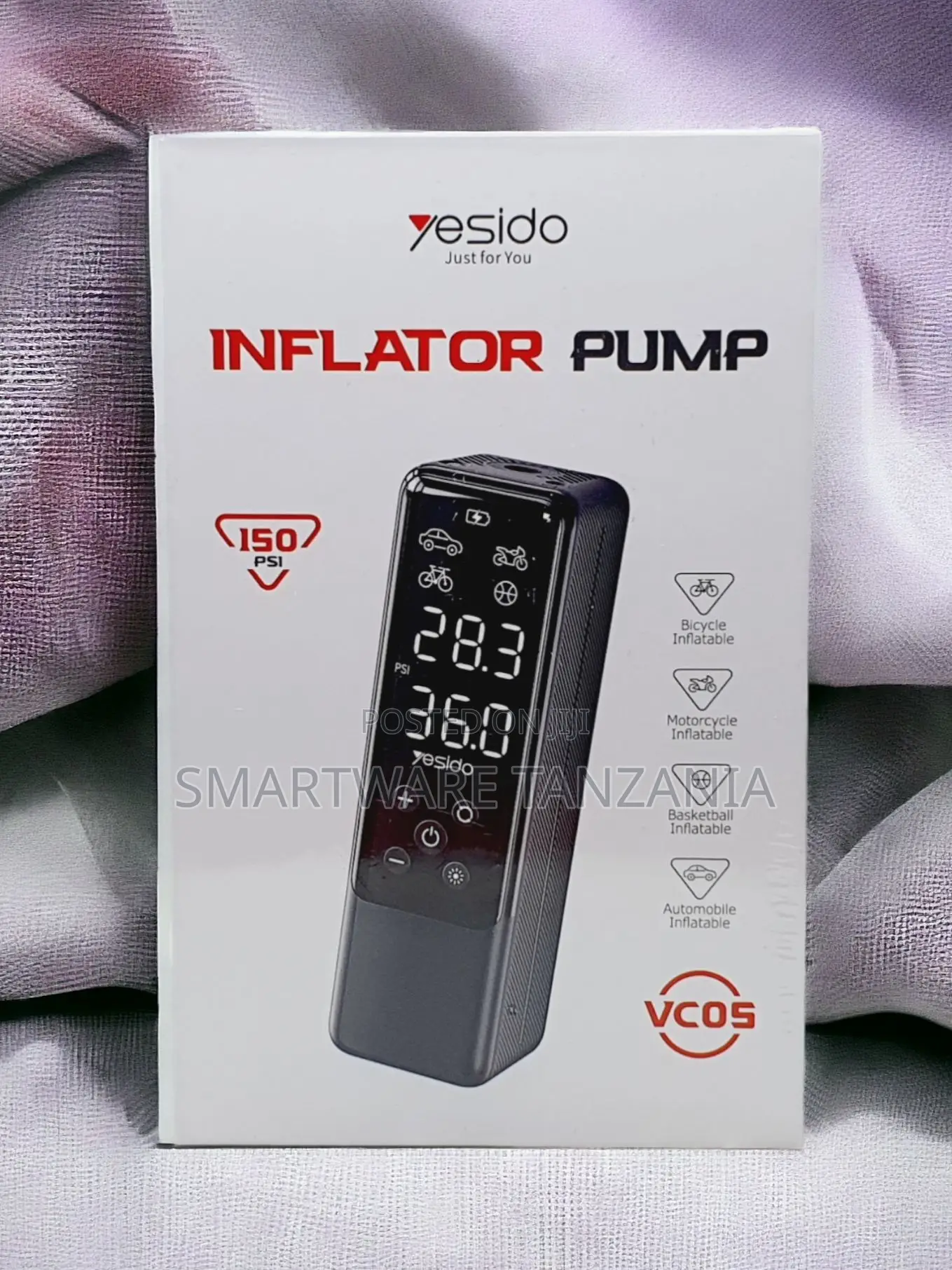Yesido Vc05 150psi Wireless Inflator Pump Digital Display