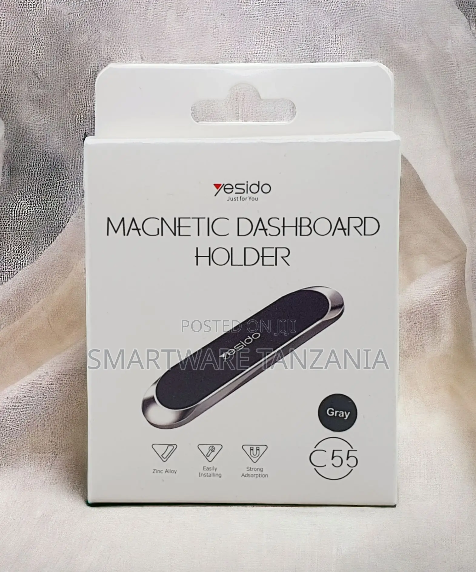 Yesido C55 Flat Magnetic Dashboard Phone Holder Gray