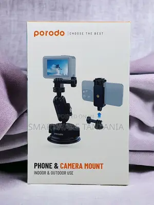 Porodo Phone and Camera Suction Cup Mount Indoor Outdoor