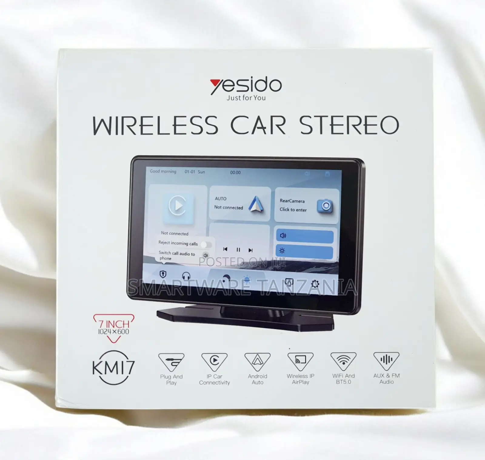 Yesido Kmi7 7 Inch Wireless Car Stereo Android Auto Wifi