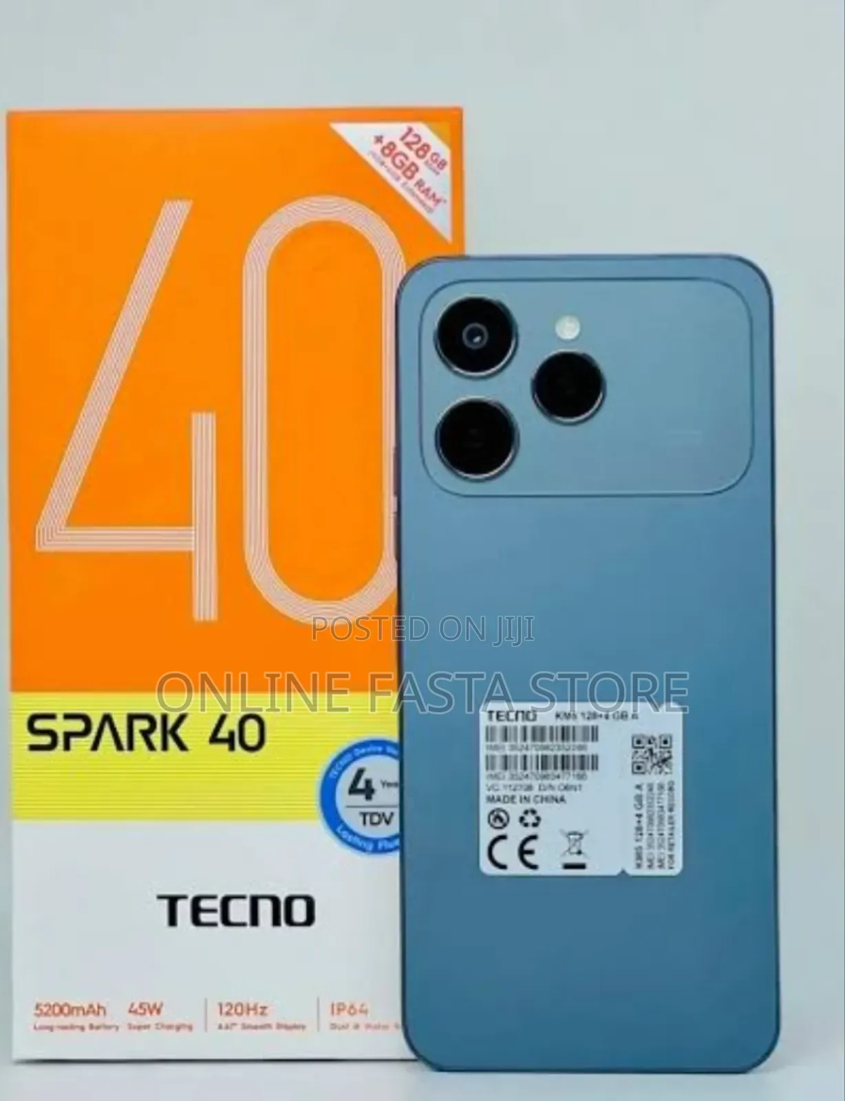 New Tecno Spark 40 128 GB Black