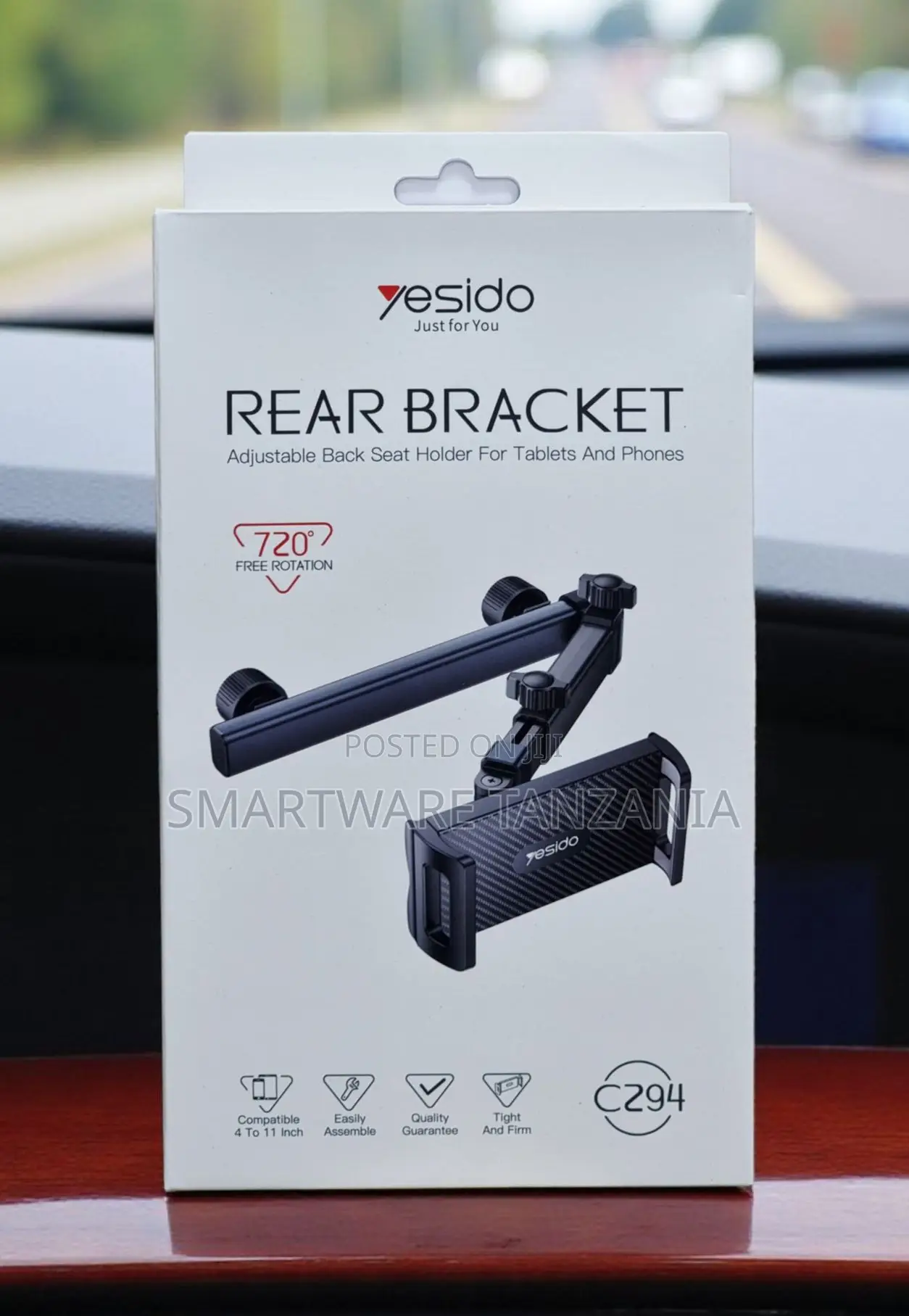 Yesido C294 Rear Seat Bracket Tablet Phone Holder 4-11 Inch