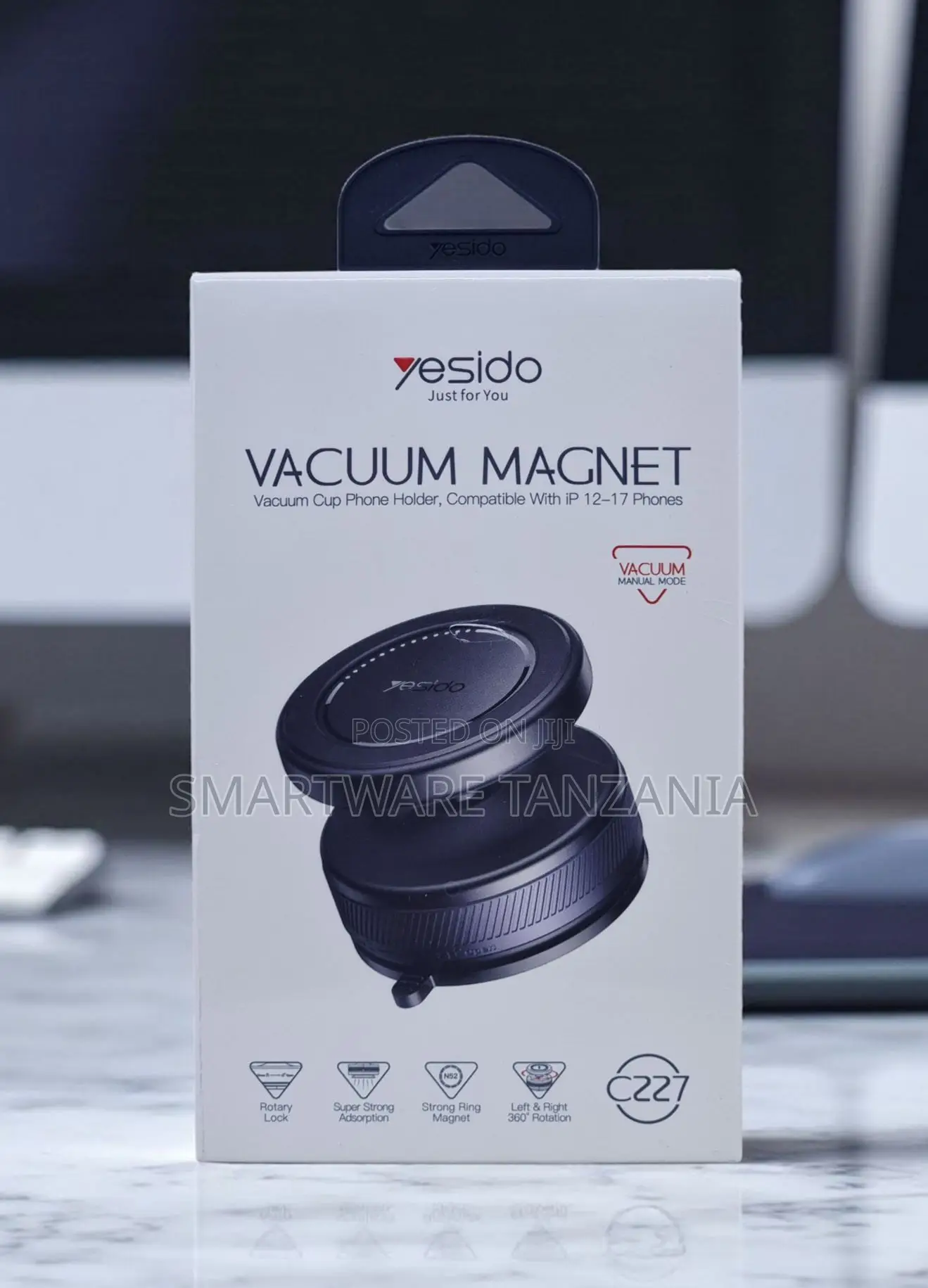 Yesido C227 Vacuum Magnet Phone Holder for iPhone 12 to 18