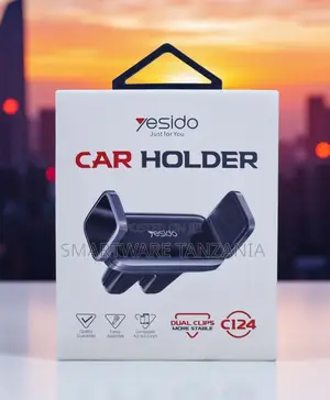 Yesido C124 Dual Clip Air Vent Car Phone Holder 4.5-6.5 Inch