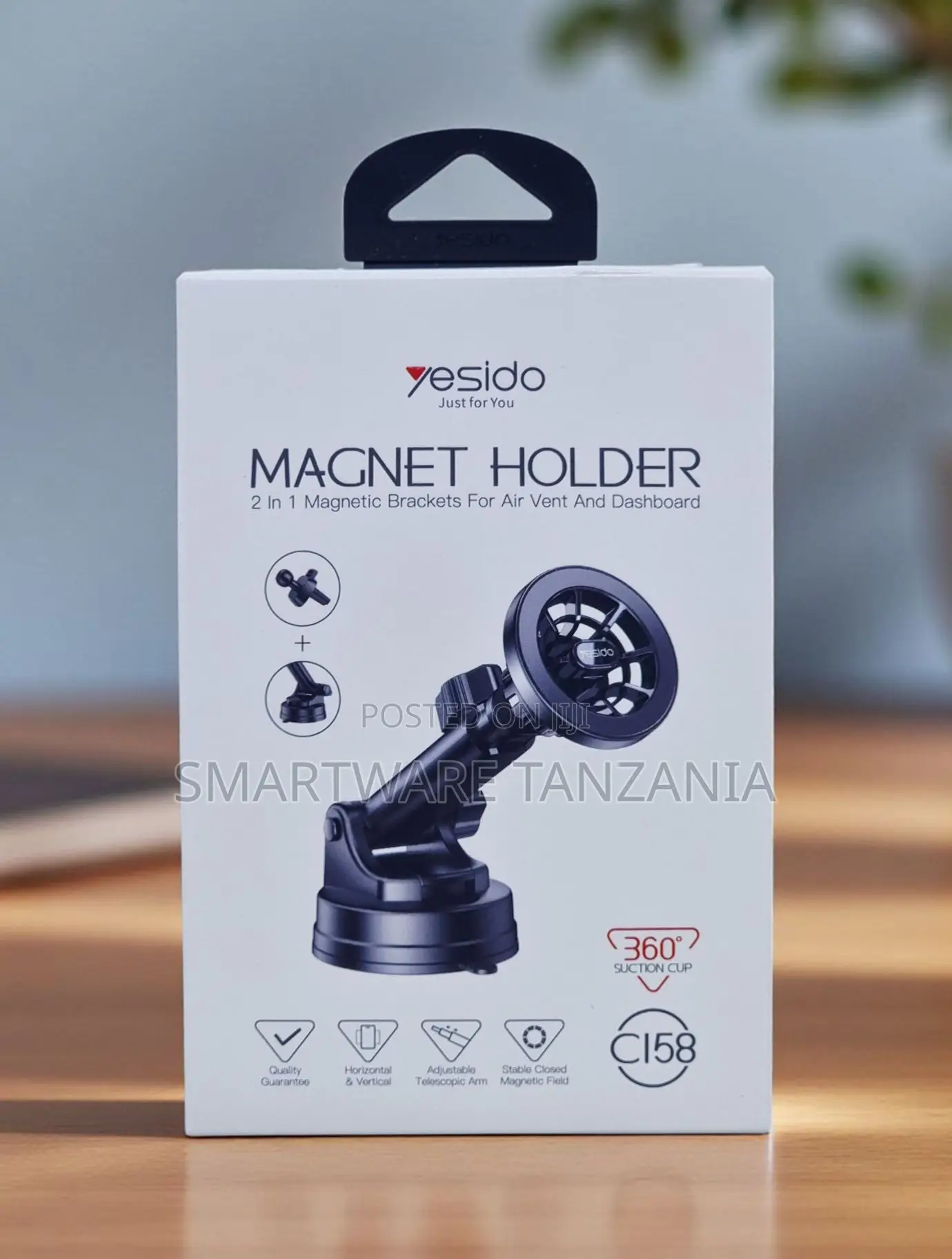 Yesido C158 2-in-1 Magnet Holder Air Vent Dashboard 360 Cup