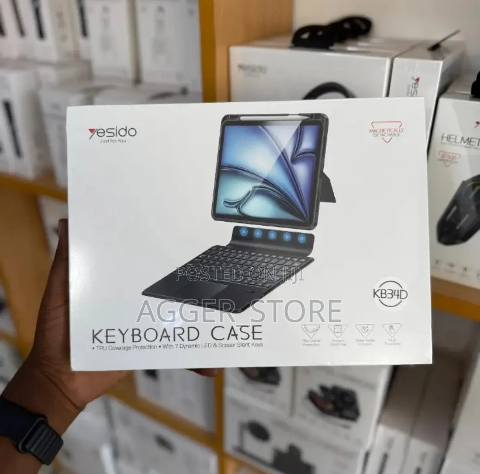 Yesido Keyboard Case (With 7 Dynamic Led Scissor Slent Keys)